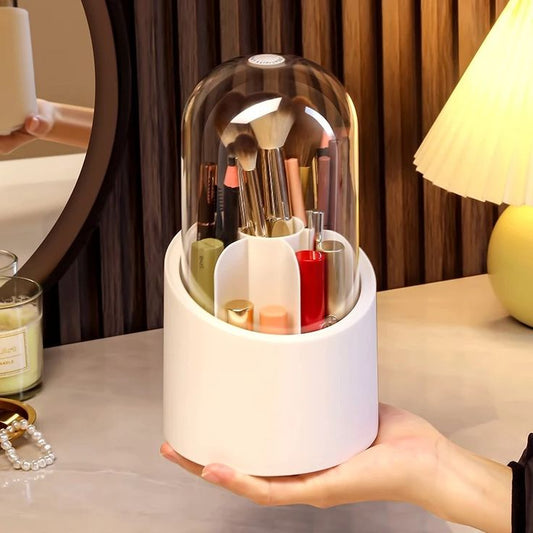 Organizador Giratorio de Brochas de Maquillaje 360°